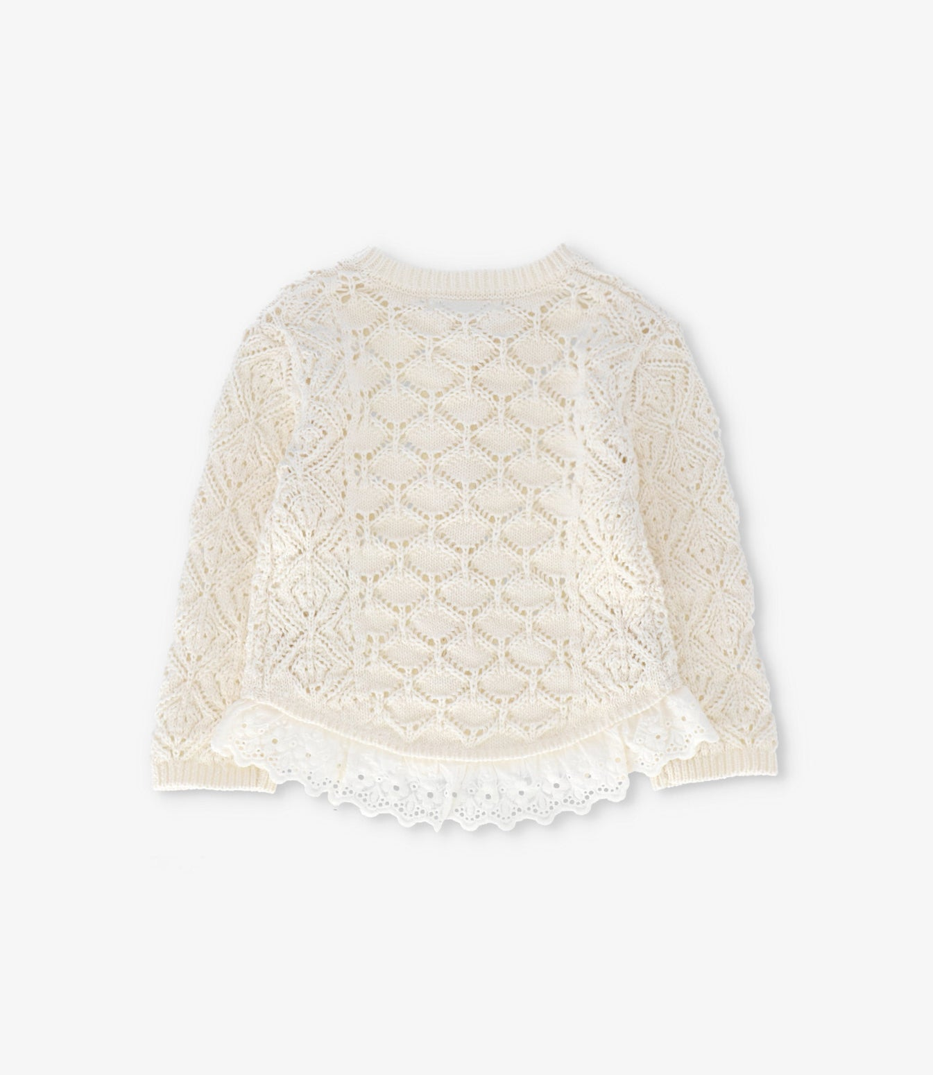 Chaleco bebé con vuelos crudo Limonada-2