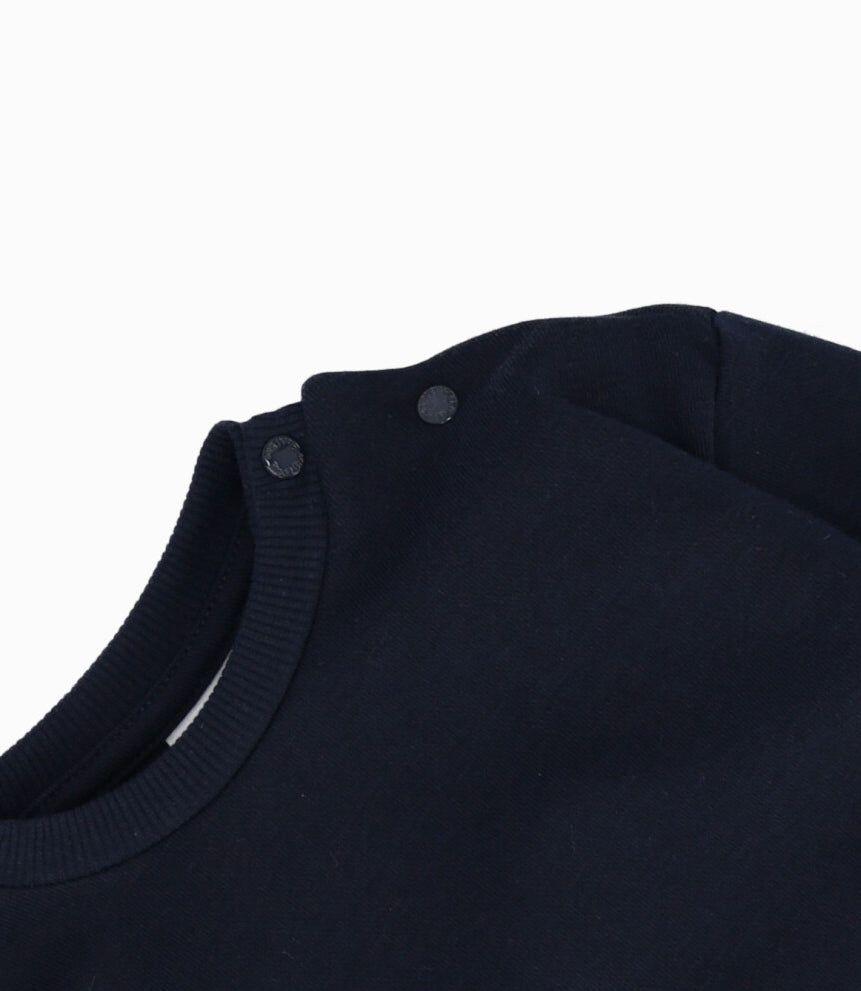 Polerón bebés básico azul marino Black and Blue-2