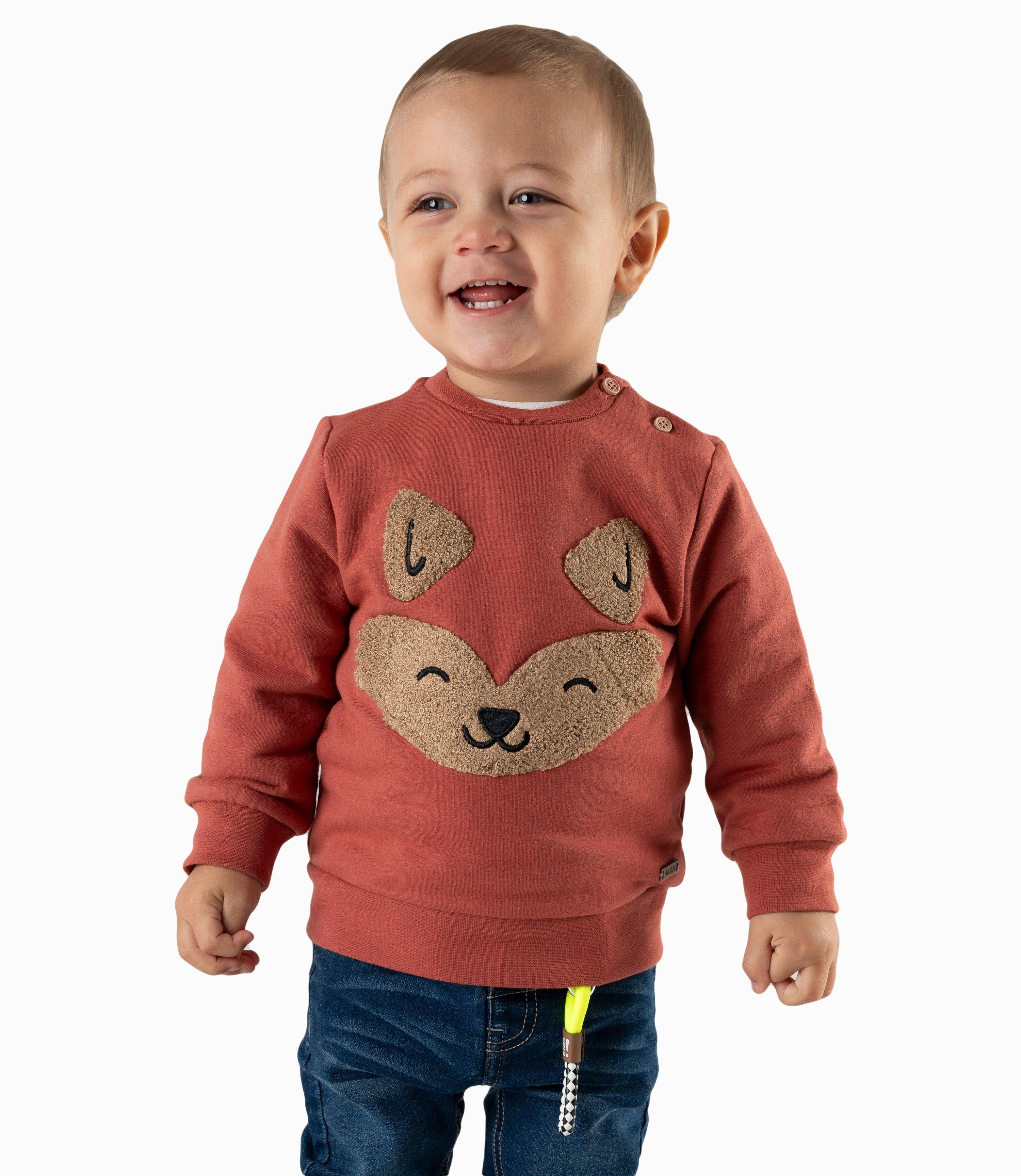 Polerón bebés zorro café 4 Kids-0