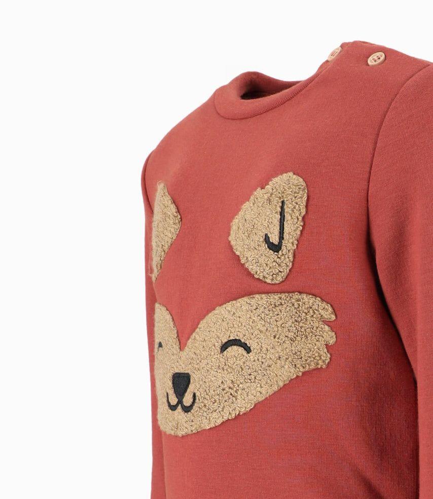 Polerón bebés zorro café 4 Kids-3