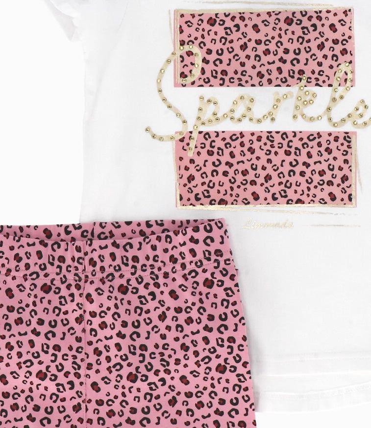 Conjunto niña sparkle palo rosa Limonada-4