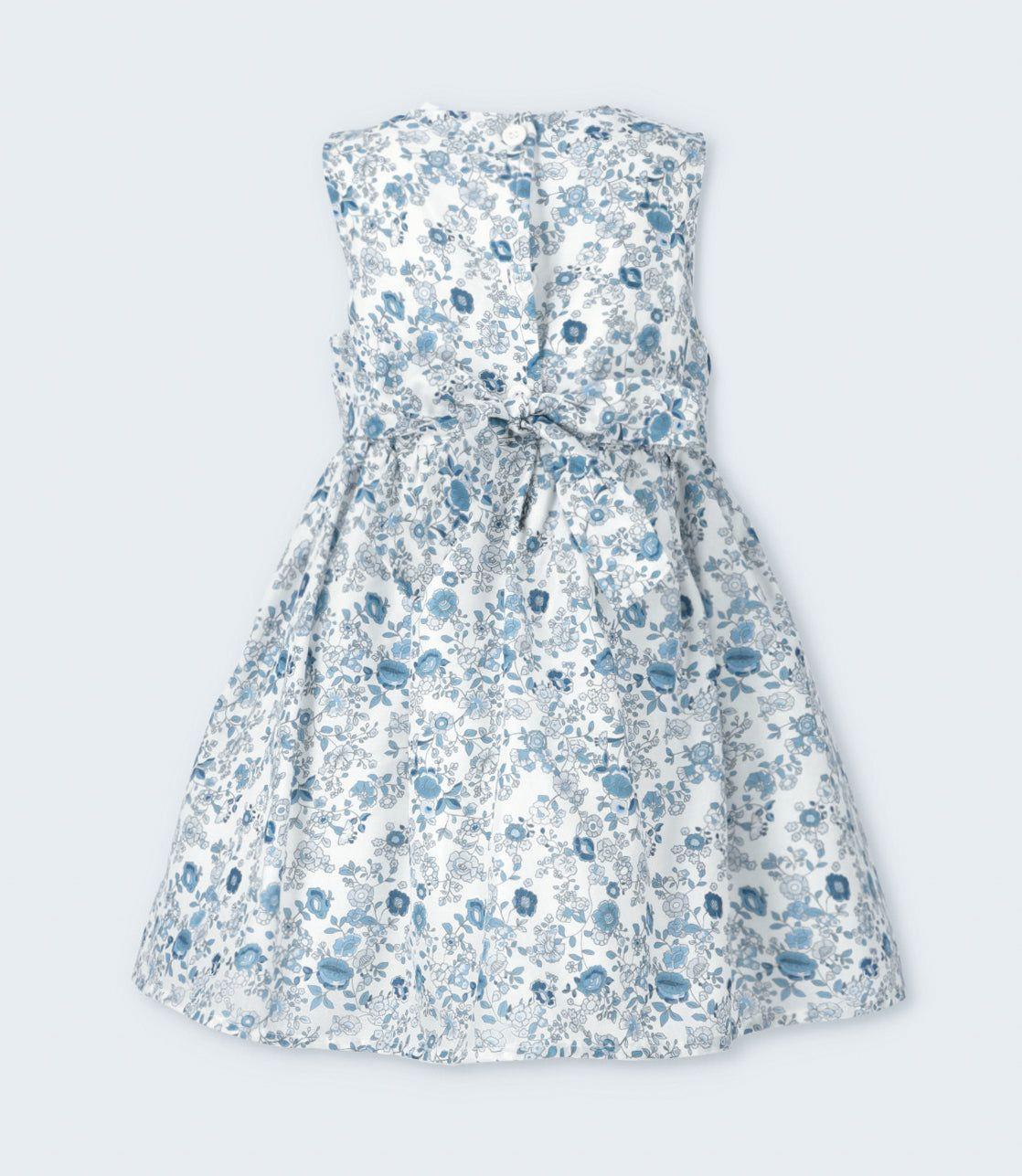 Vestido niña floreado azul marino Limonada-5