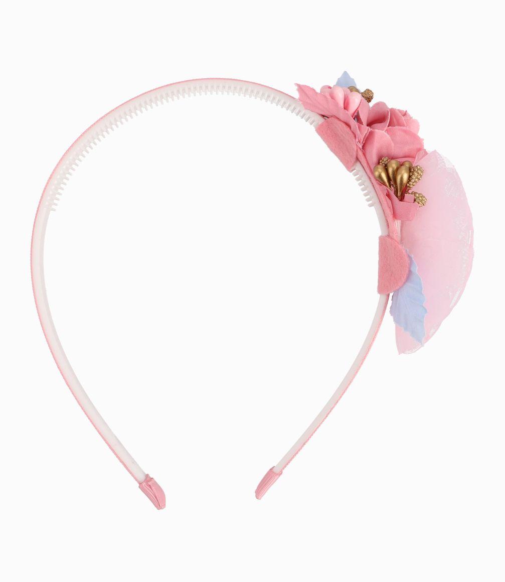 Cintillo Niña Con Flores 4 Kids Rosado-0