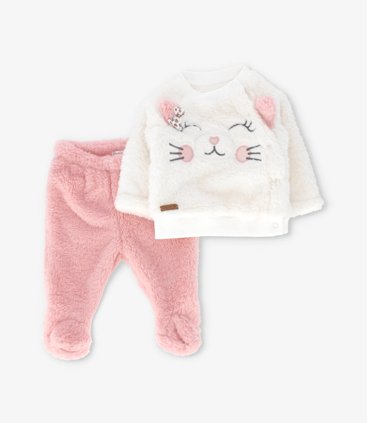 Conjunto recién nacida de gatito rosado Limonada-0