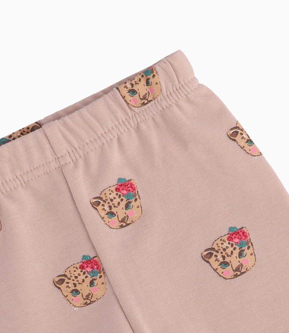 Buzo Recién Nacida Con Leopardo Limonada Beige-6