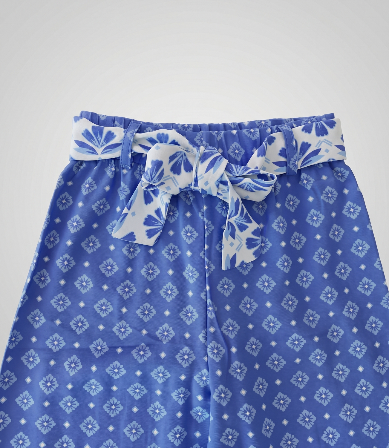 Pantalón niña de lino boho L11121270358 azul Limonada-3
