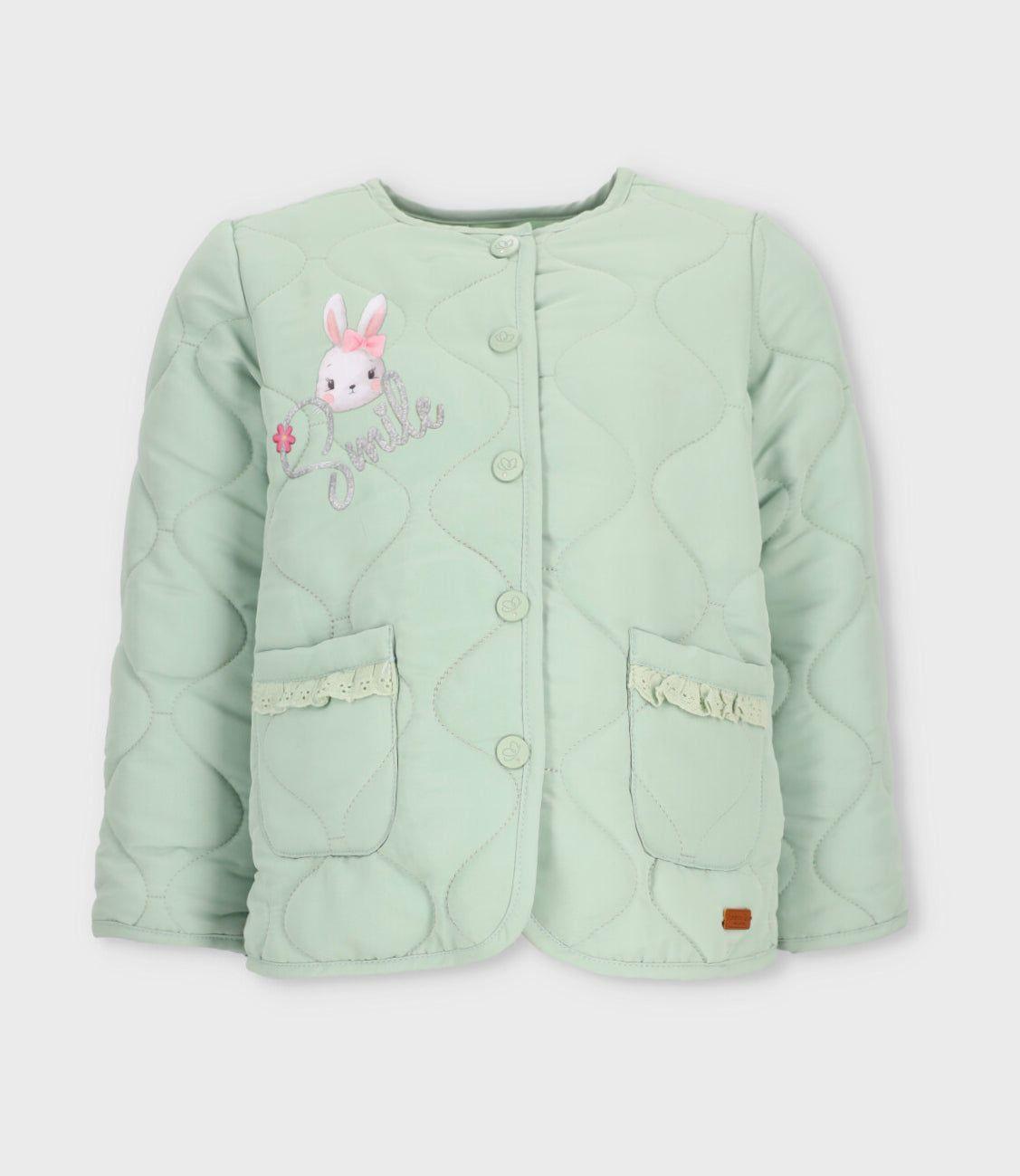 Chaqueta niña acolchada verde Limonada-0