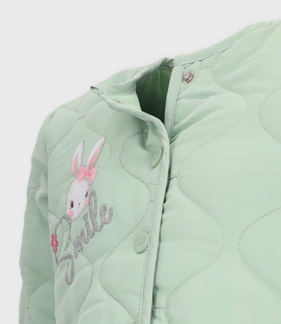 Chaqueta niña acolchada verde Limonada-2