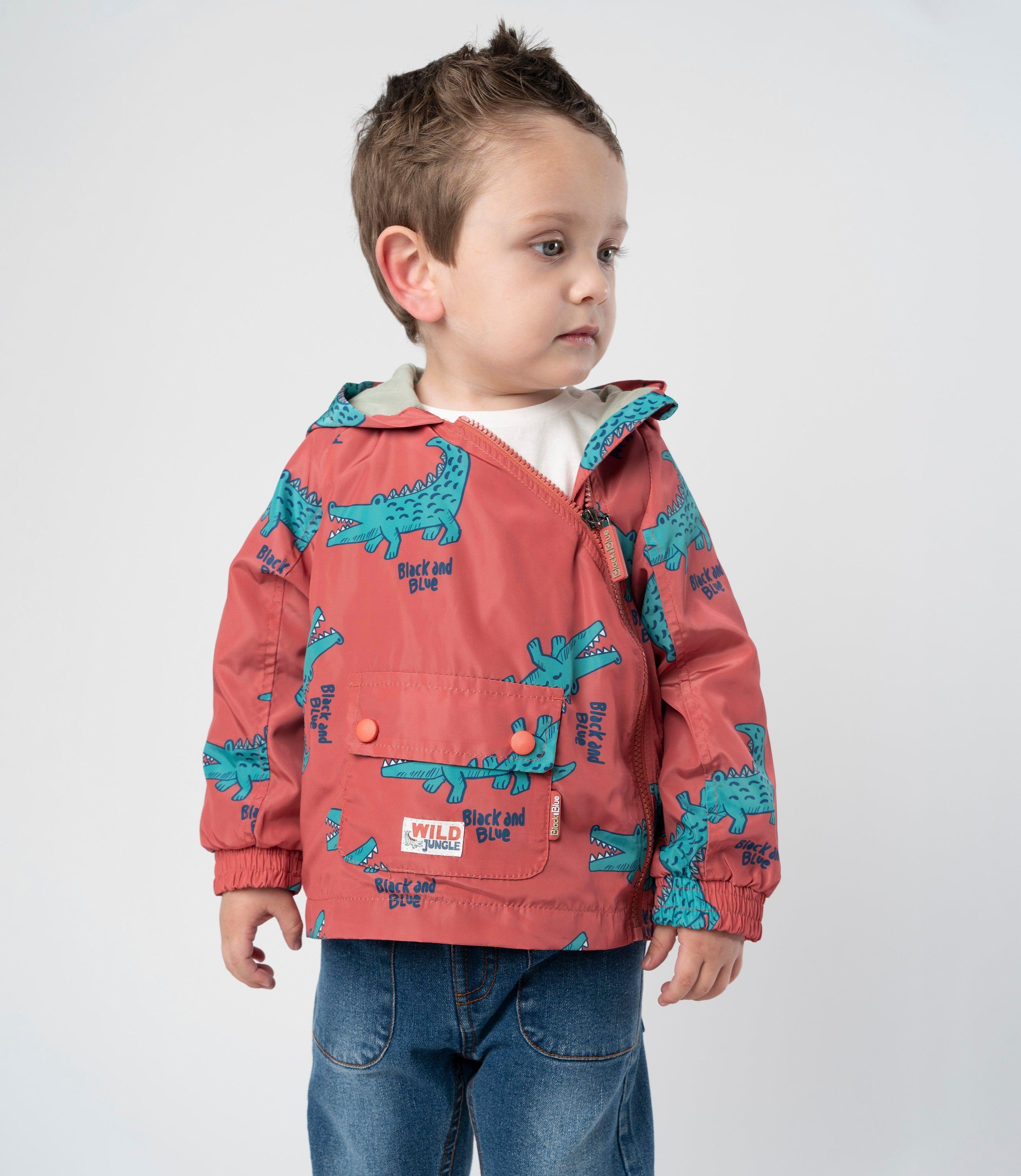 Chaqueta bebé con cocodrilos rojo Black and Blue-0