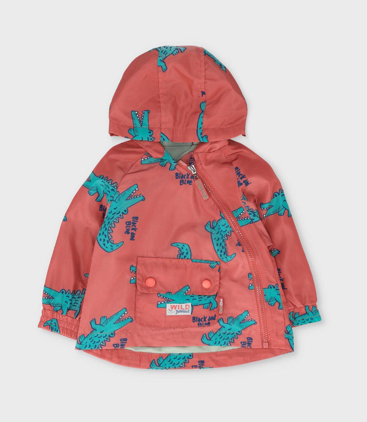 Chaqueta bebé con cocodrilos rojo Black and Blue-1