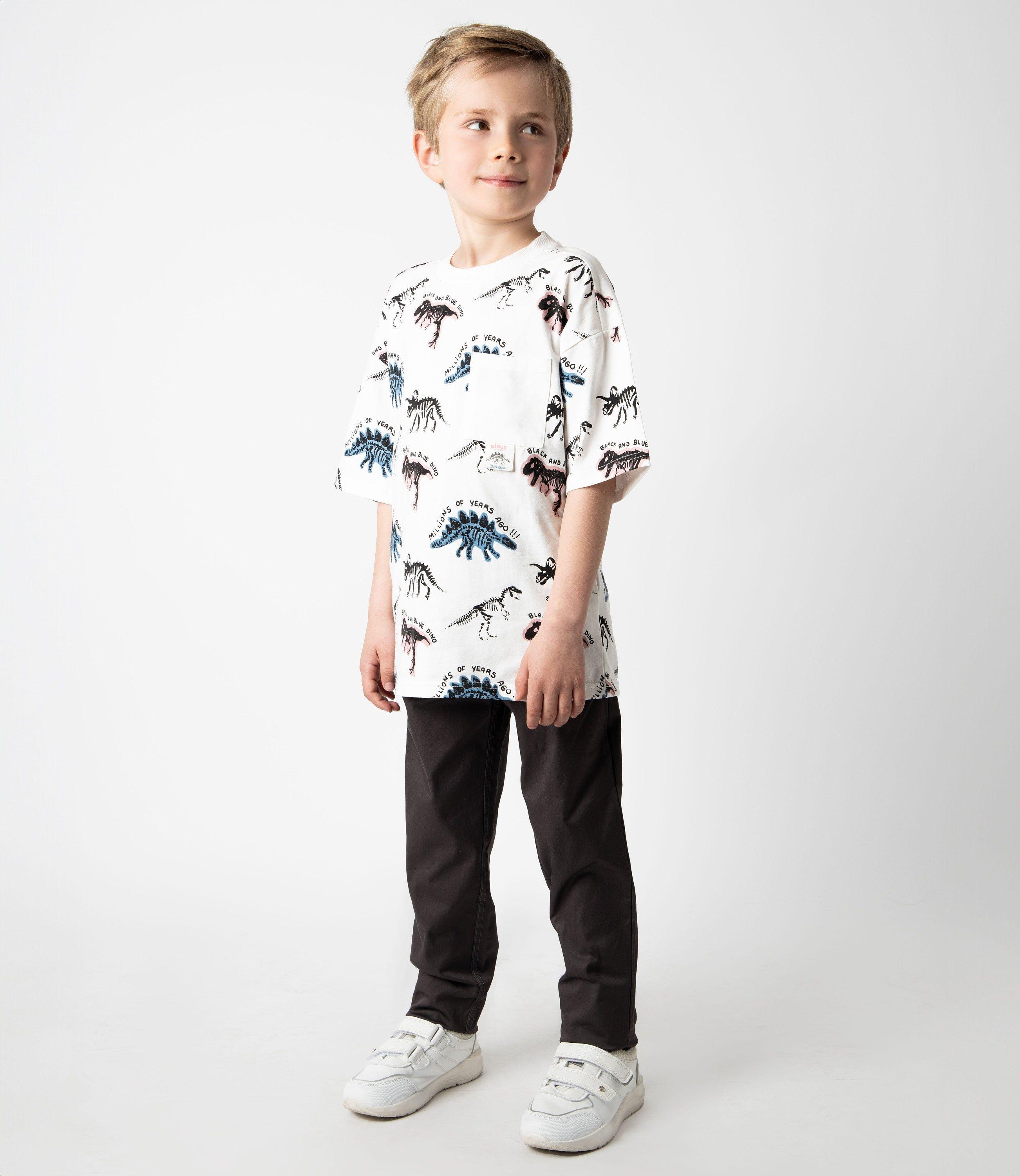 Conjunto niño con dinosaurios crudo Black and Blue-0