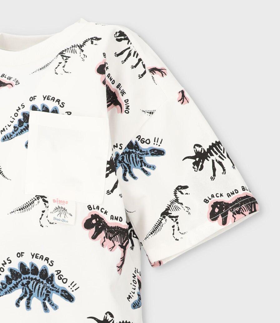 Conjunto niño con dinosaurios crudo Black and Blue-3