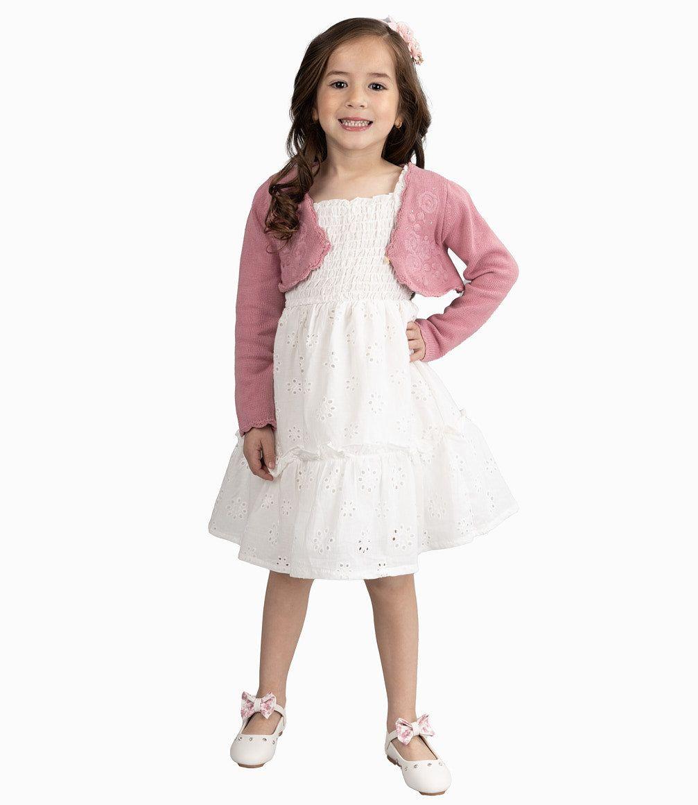 Chaleco Niña Con Flores-4