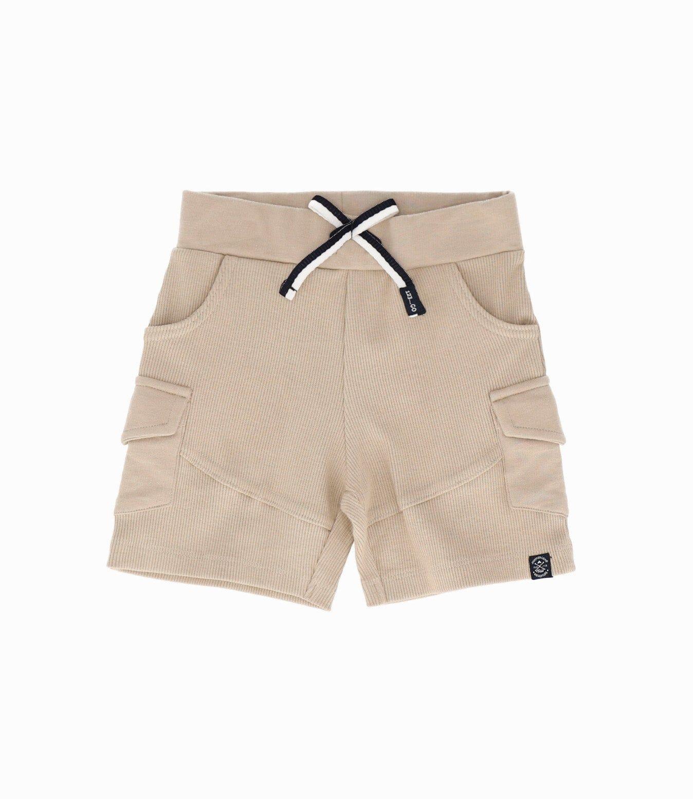 Bermuda bebé cargo beige 4 Kids-0