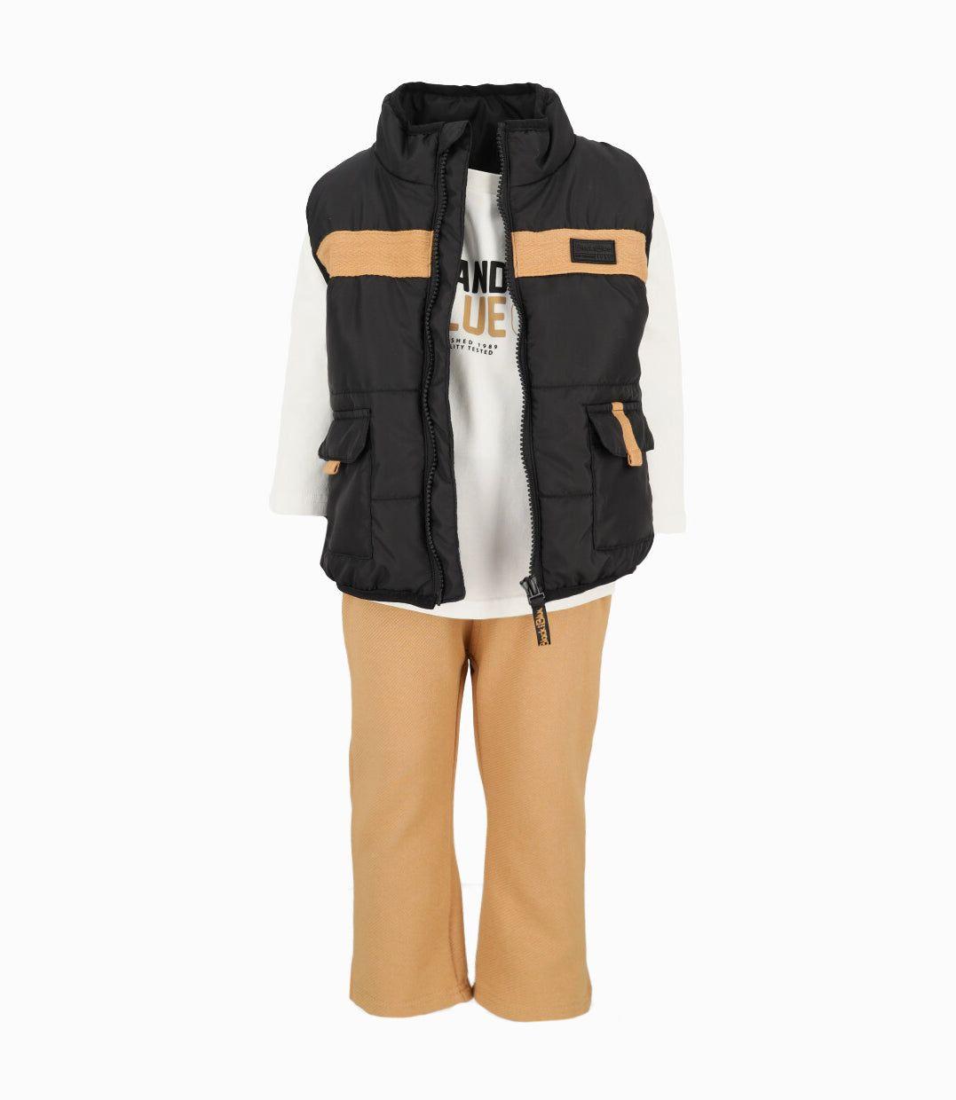 Conjunto bebés 3 piezas negro Black and Blue-0