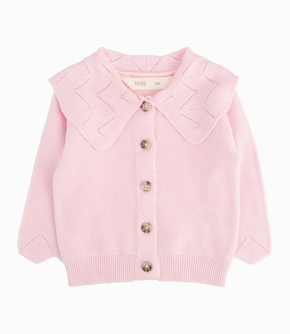 Chaleco Recién Nacida Con Vuelos Rosado-9