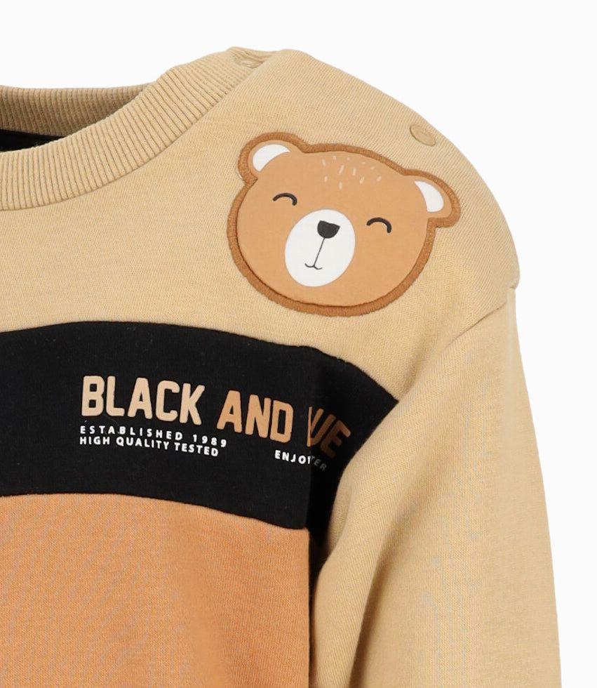 Buzo bebés tricolor beige Black and Blue-2