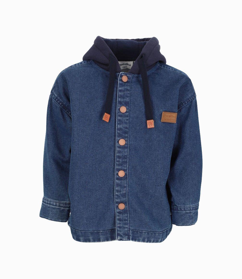 Camisa bebés cargo denim azul Black and Blue-0