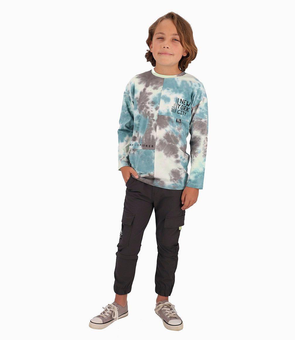 Polera Niño Degrade Colores Black And Blue Esmeralda-3