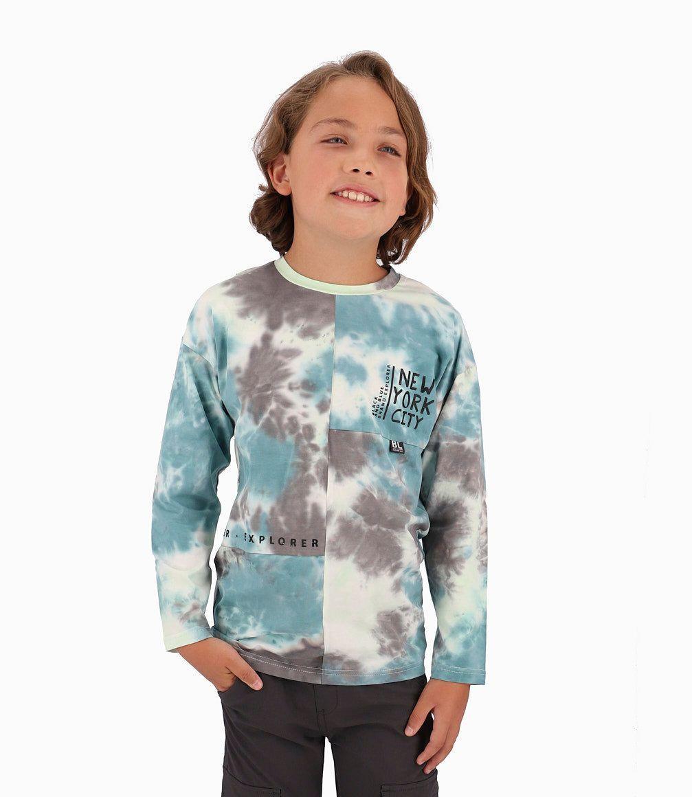 Polera Niño Degrade Colores Black And Blue Esmeralda-2