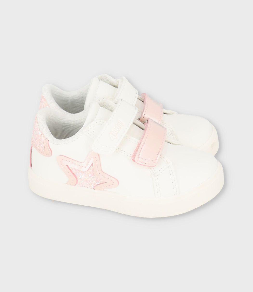 Zapatilla bebés con glitter blanco 4 Kids-1