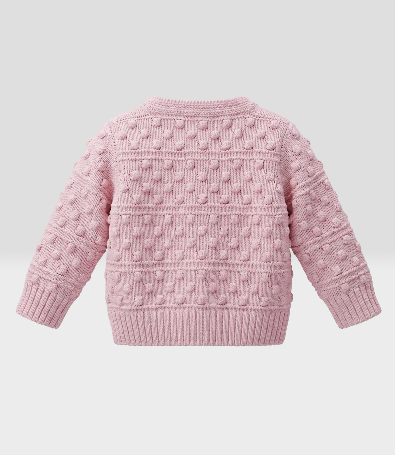 Chaleco recién nacida cardigan  L13061270102 rosado Limonada-2