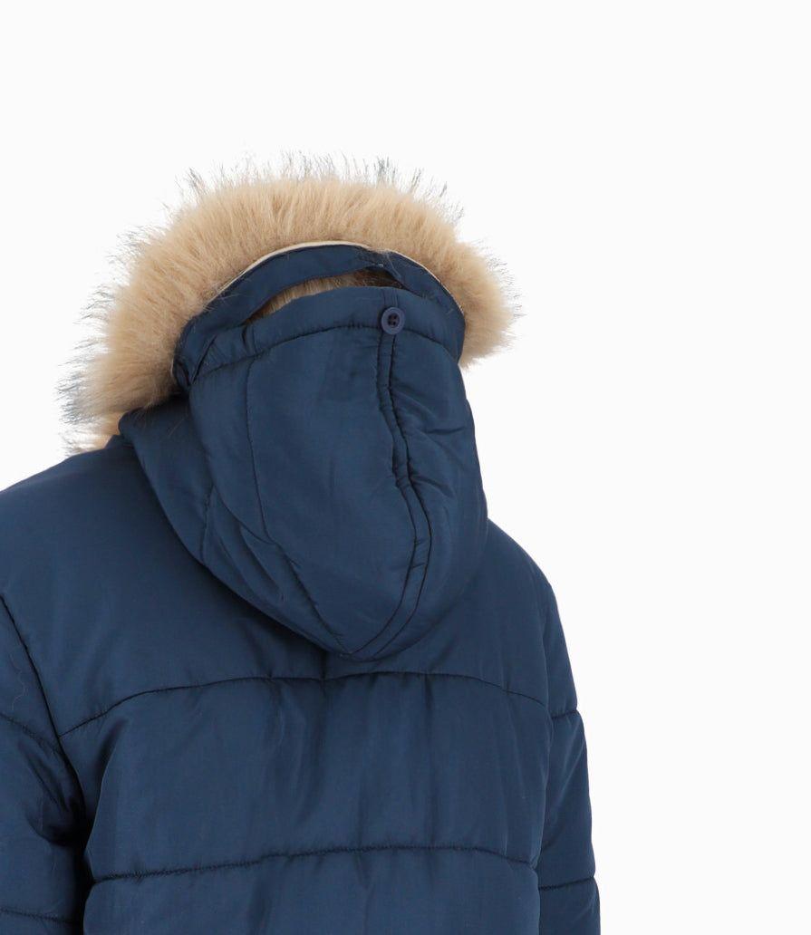 Parka niño gorro peludo azul marino 4 Kids-2