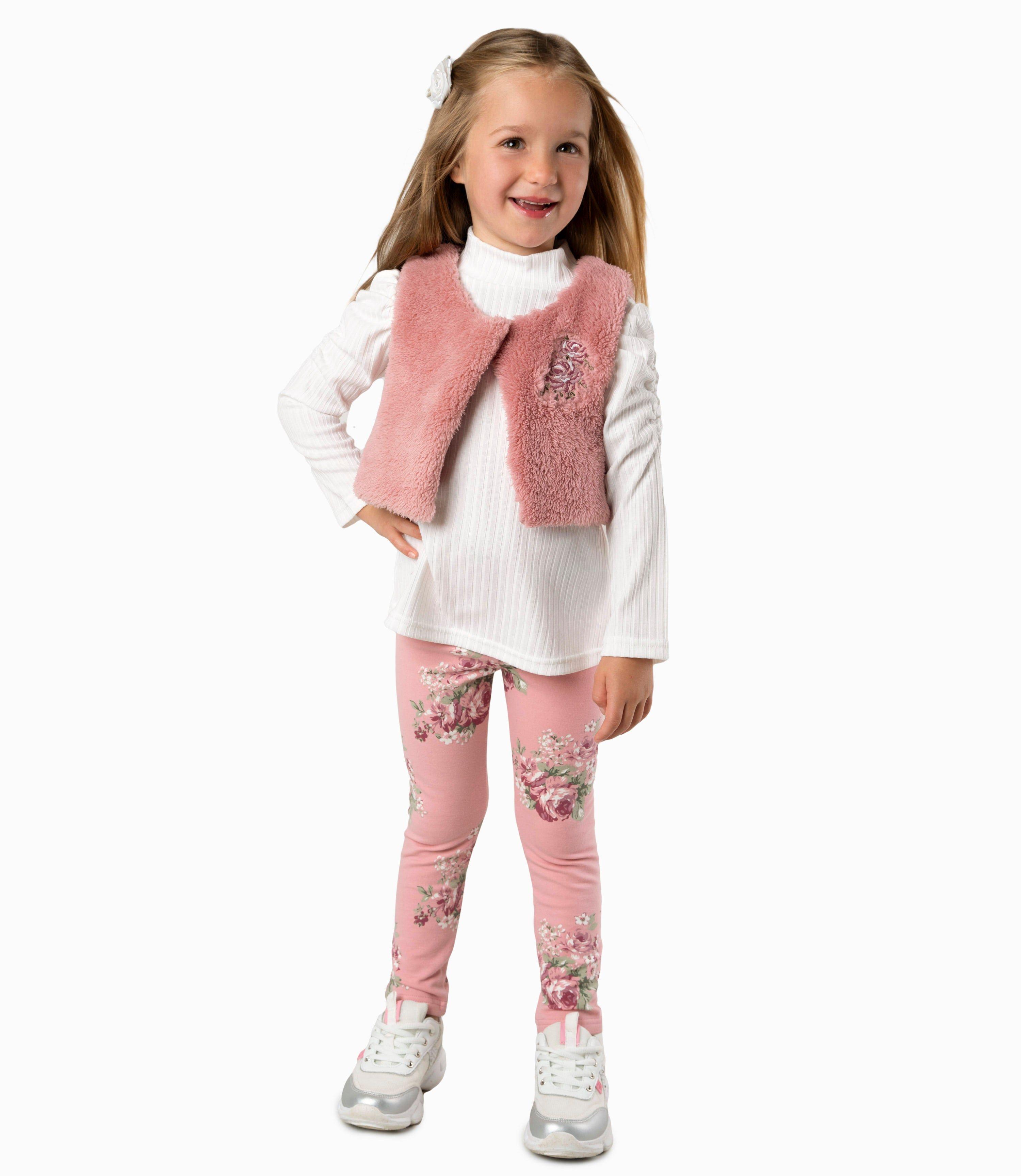 Conjunto niña 3 piezas palo rosa Limonada-0