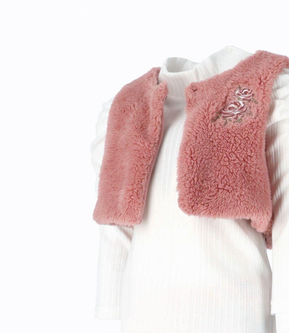 Conjunto niña 3 piezas palo rosa Limonada-2