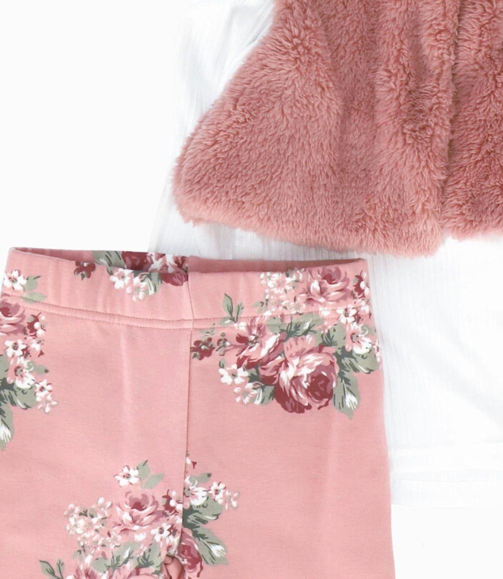 Conjunto niña 3 piezas palo rosa Limonada-3