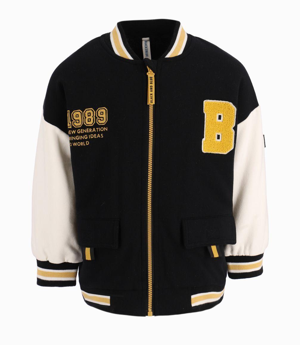 Chaqueta Niño Universitario Black And Blue Negro-0