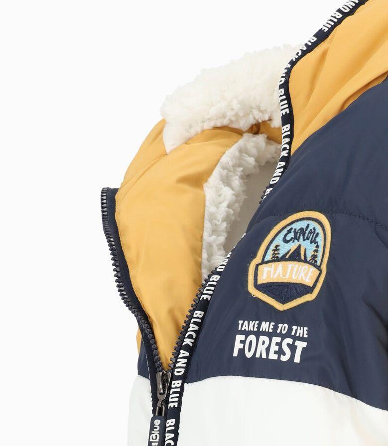 Parka niño impermeable mostaza Black and Blue-2