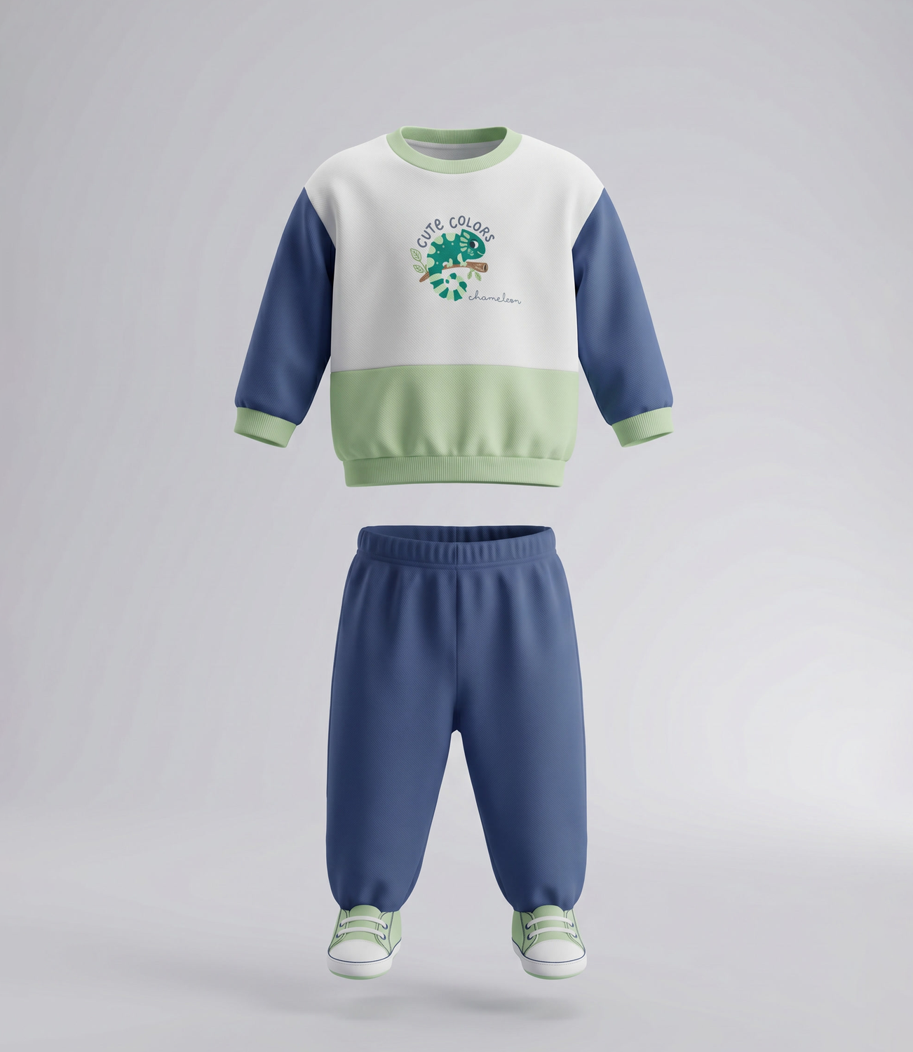 Buzo recién nacido  B13191270124 verde Black and blue-1