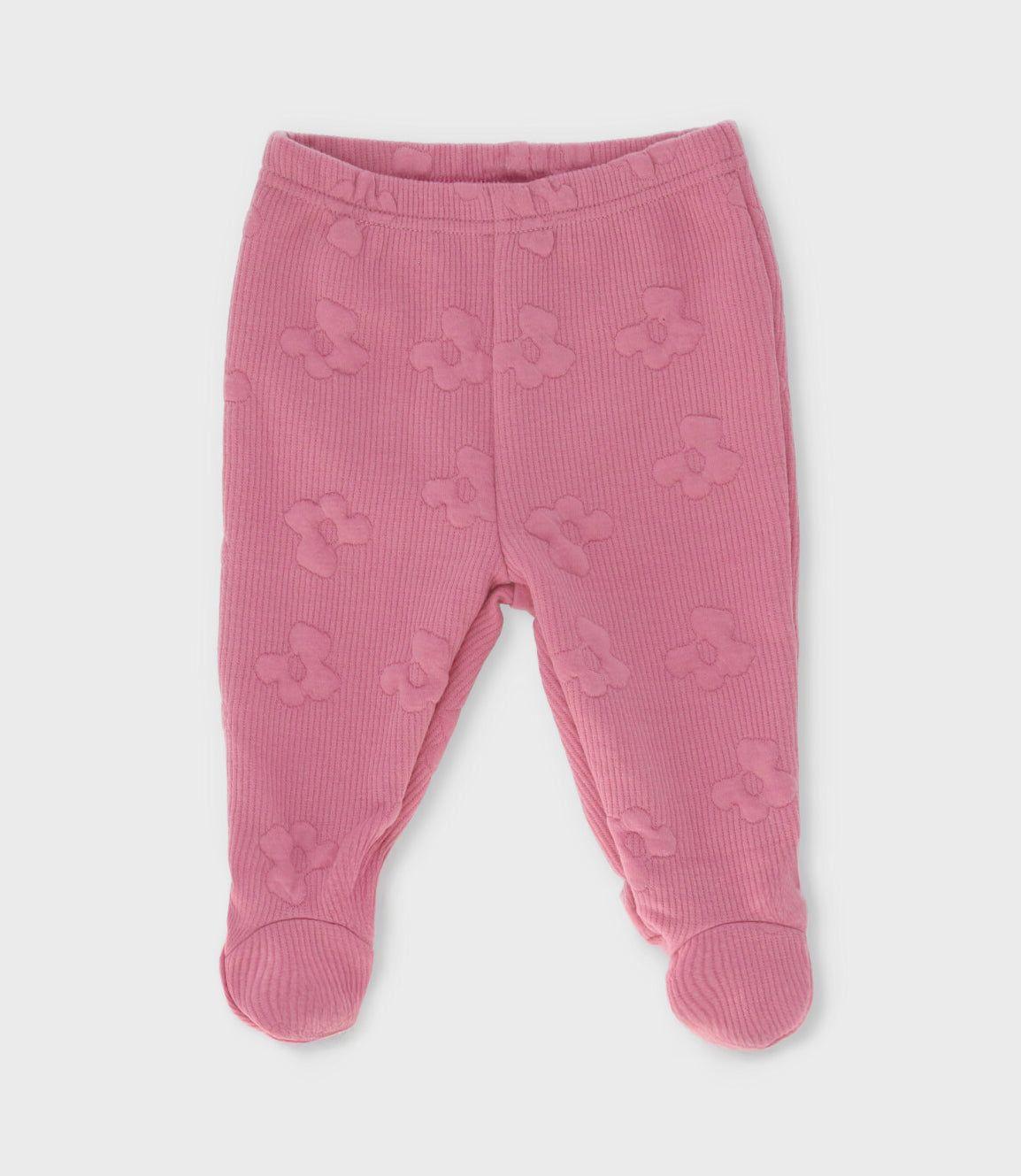 Conjunto recién nacida con conejos y flores chicle Limonada-3