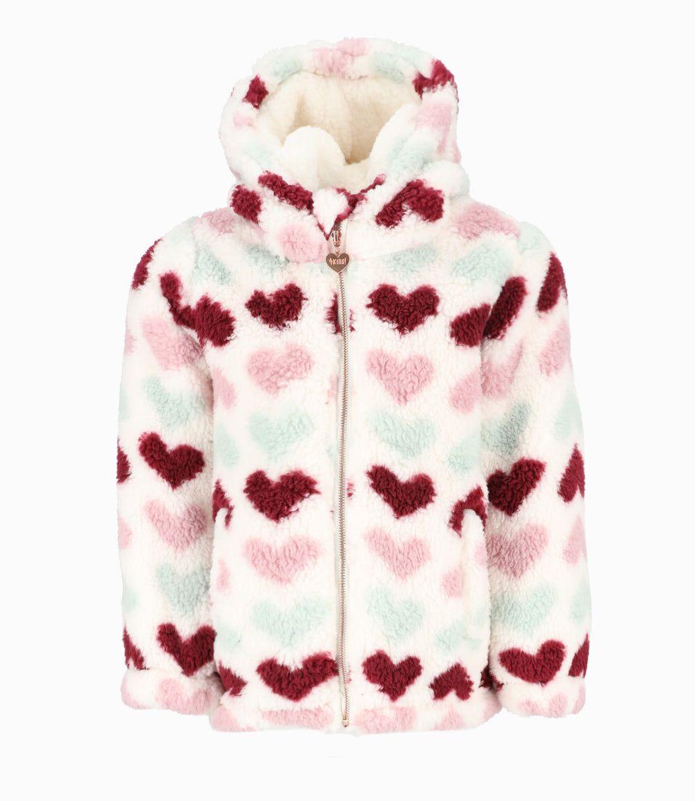 Polerón niña con corazones blanco 4 Kids-0