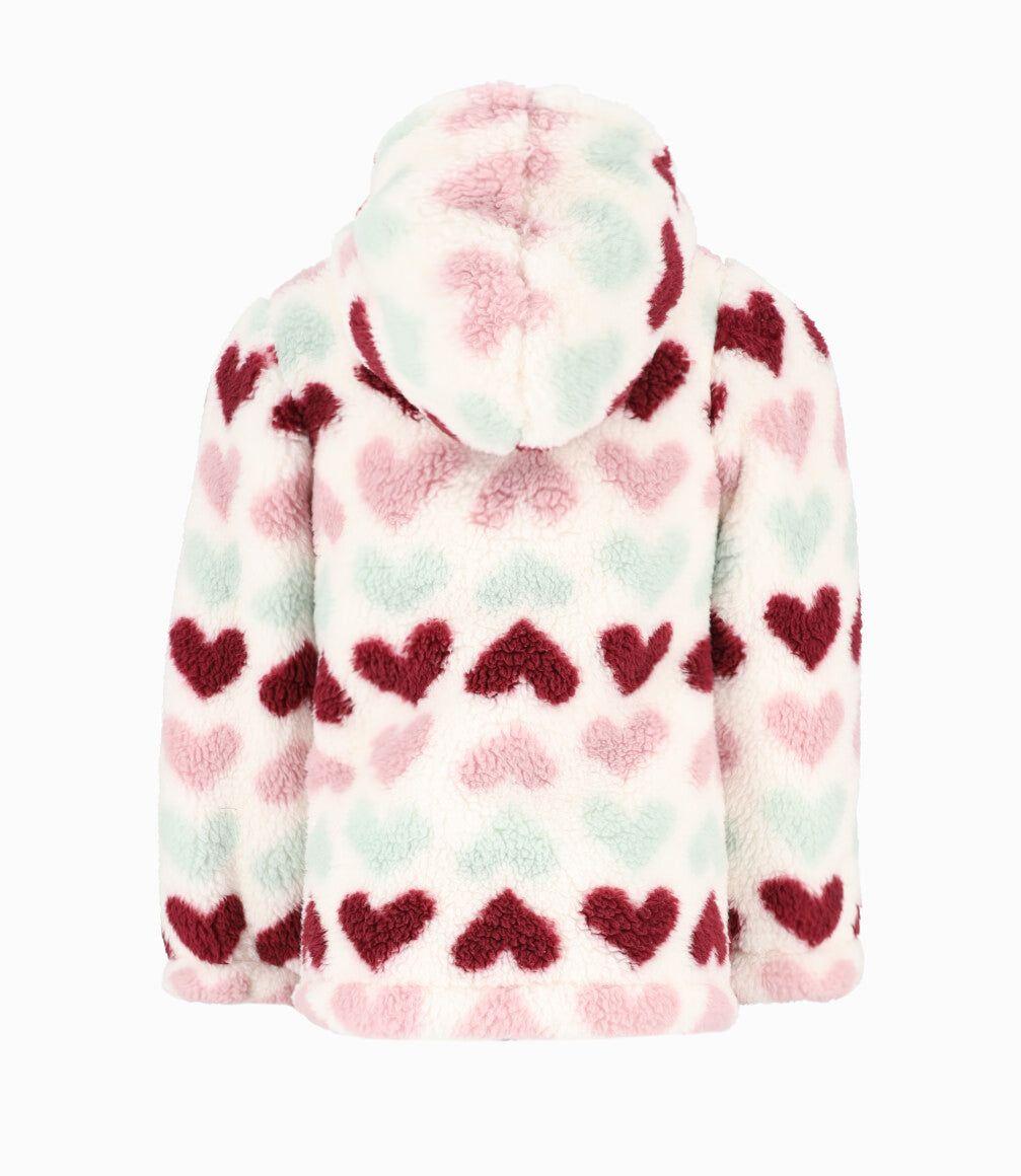 Polerón niña con corazones blanco 4 Kids-1