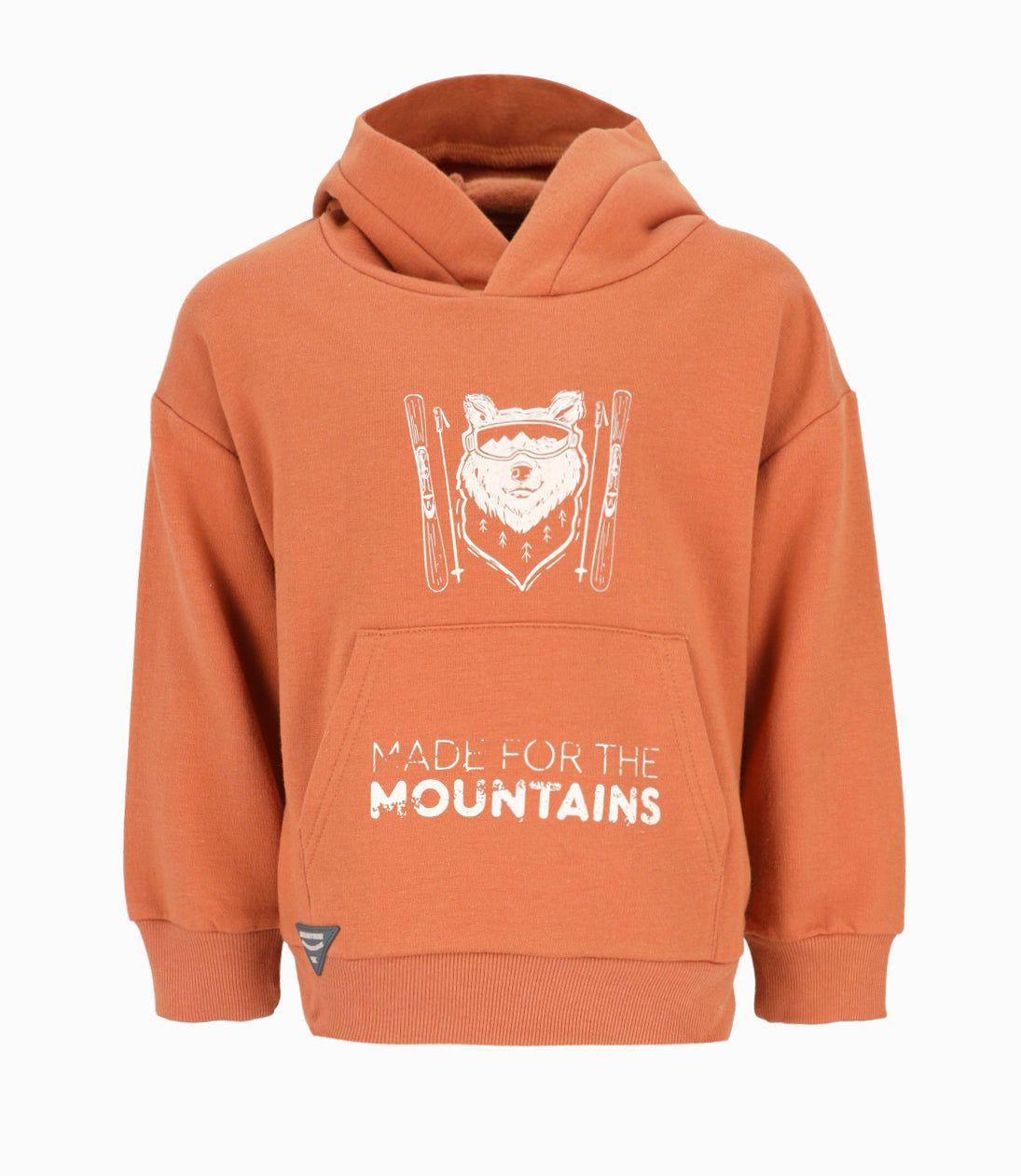 Polerón niño con diseño naranjo 4 Kids-0