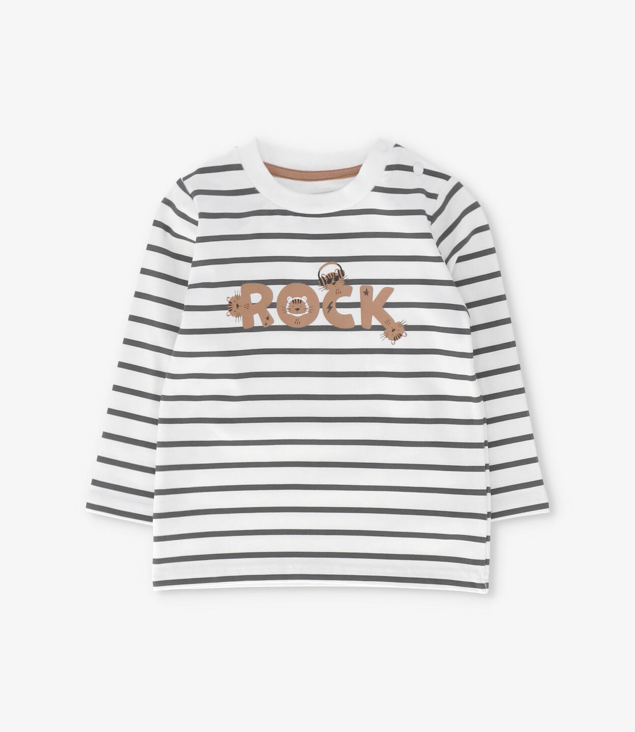 Polera manga larga bebé rock marengo 4 Kids-1