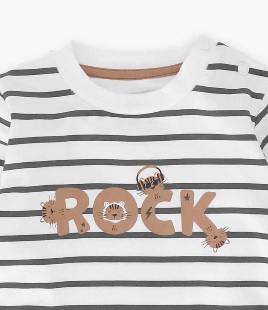 Polera manga larga bebé rock marengo 4 Kids-3