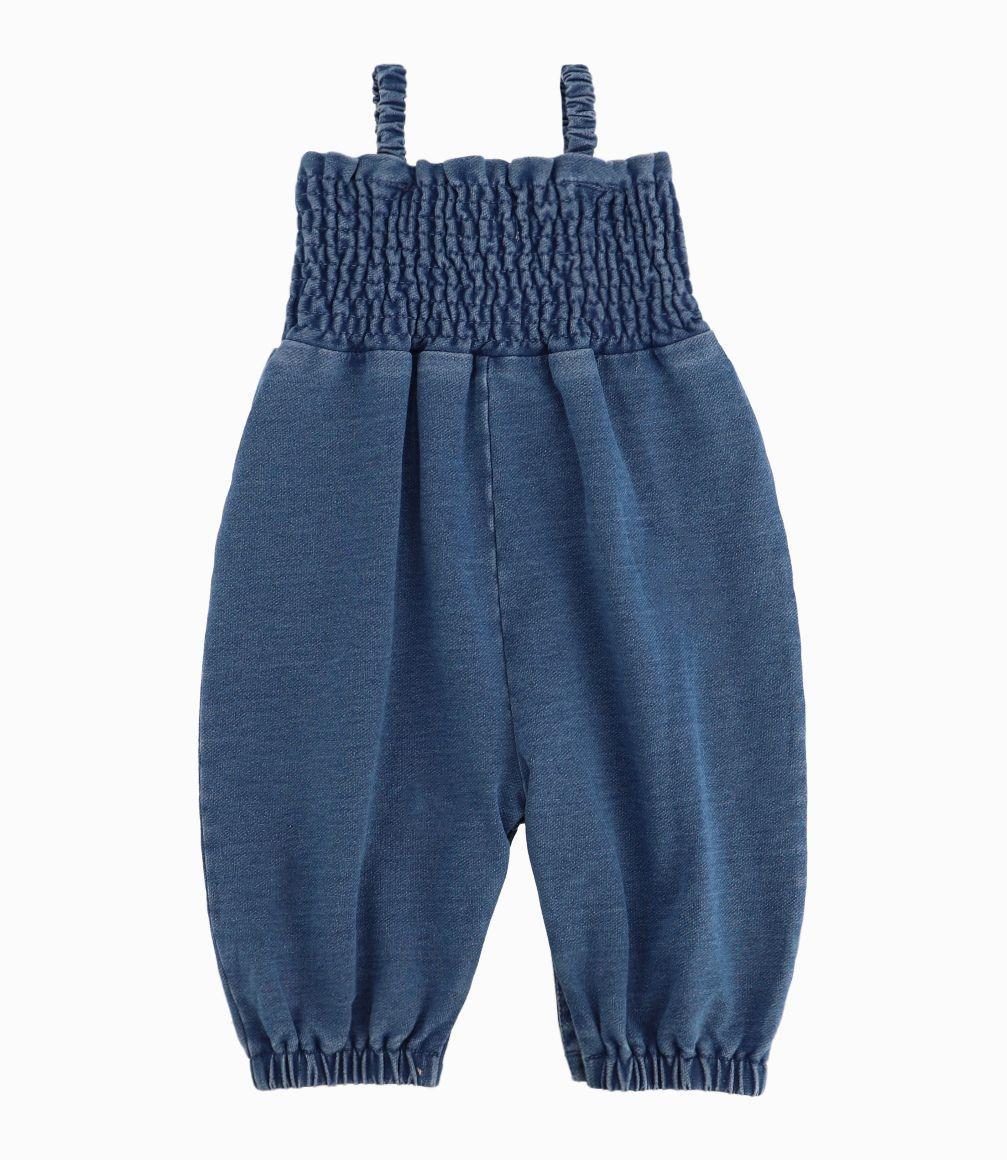 Jardinera Recién Nacida Con Lazo 4 Kids Denim Azul-2