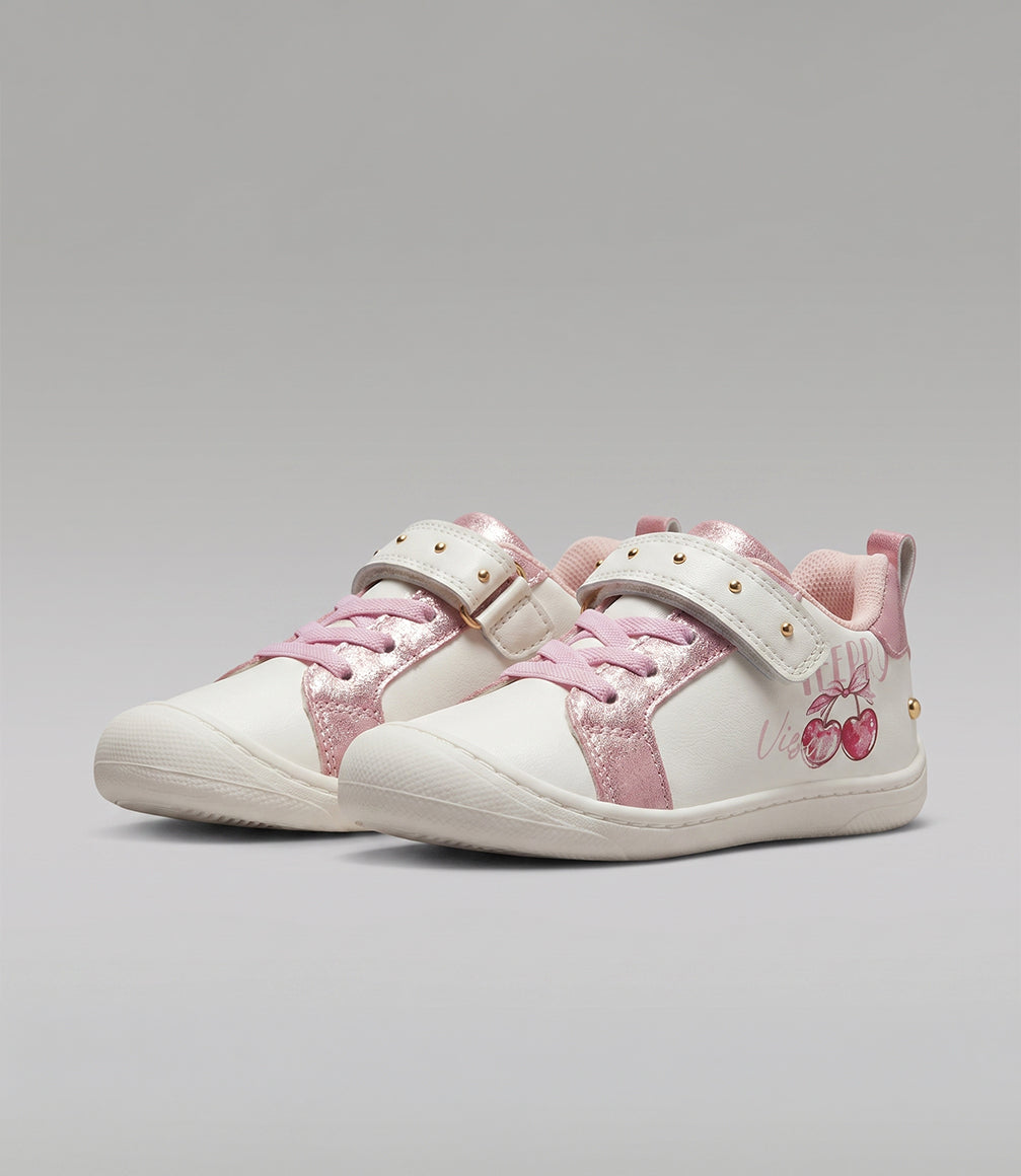 Zapatilla bebé con cherry L45391270803 crudo Limonada-3