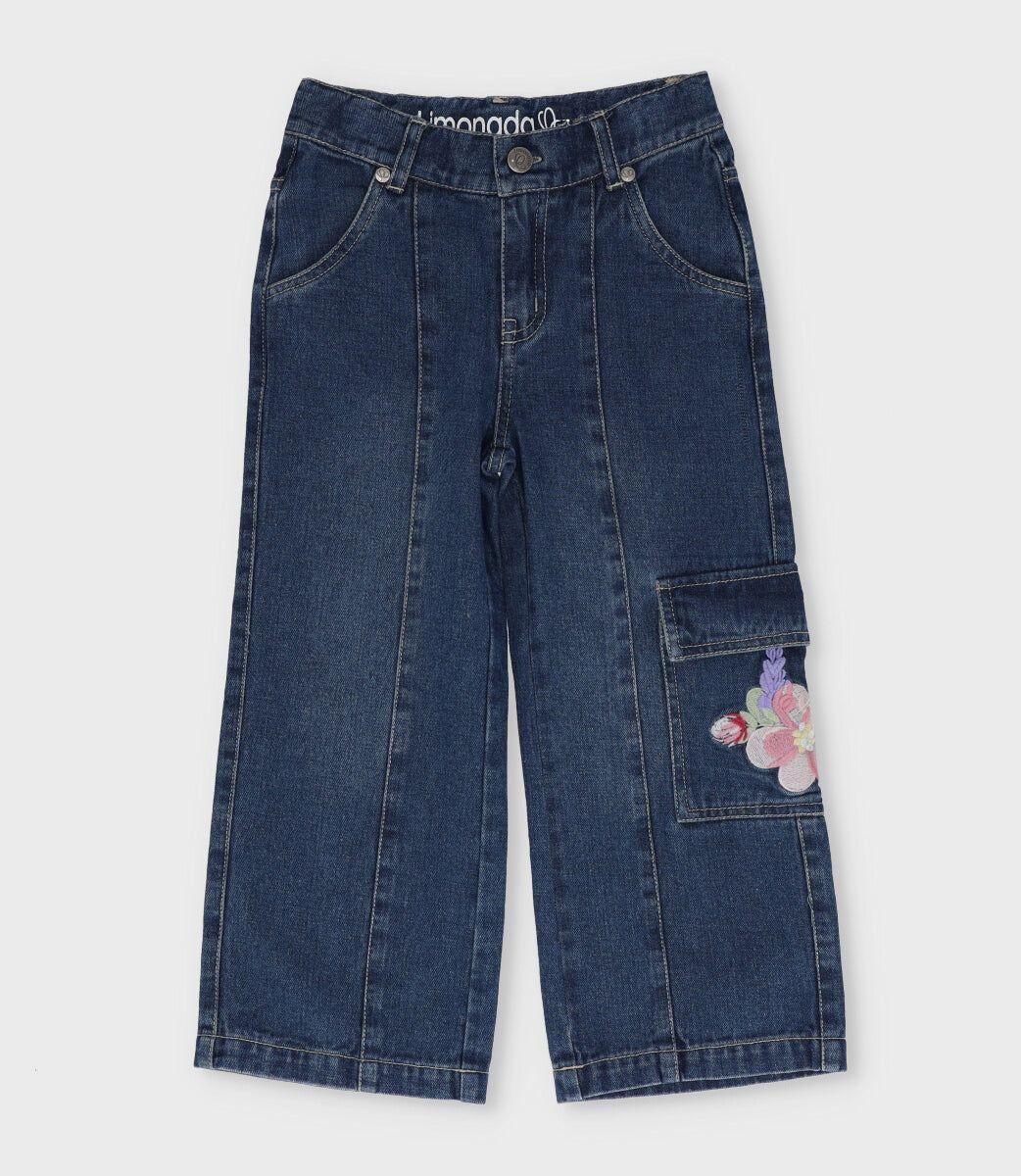 Jeans niña recto azul Limonada-1
