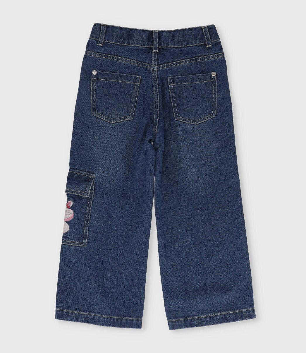 Jeans niña recto azul Limonada-2