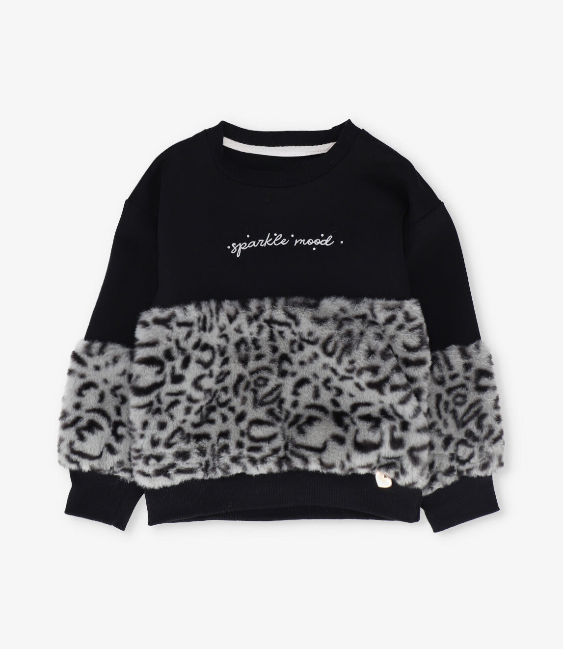 Polerón niña sparkle mood negro 4 Kids-0
