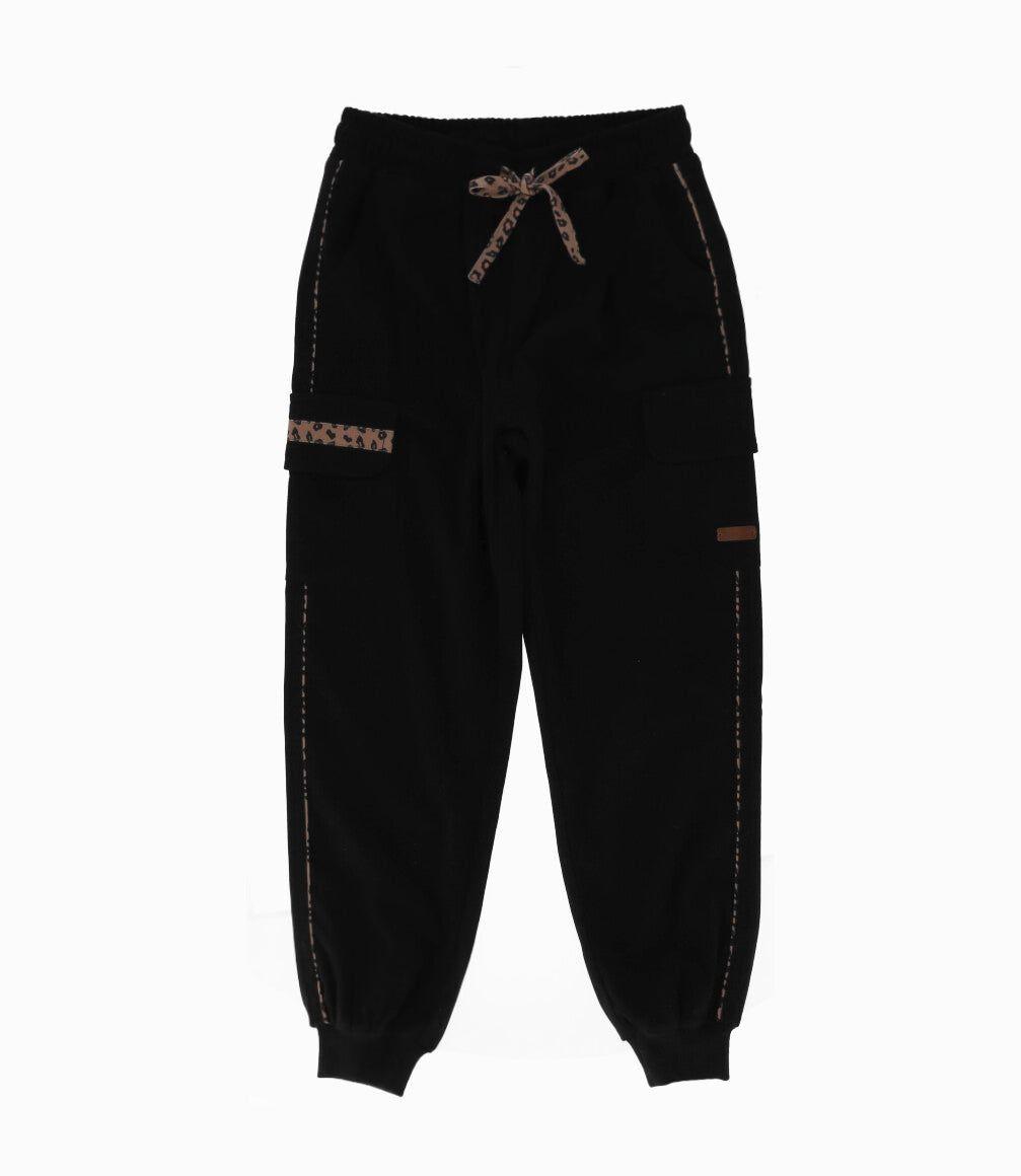 Pantalón niña jogger negro Limonada-0