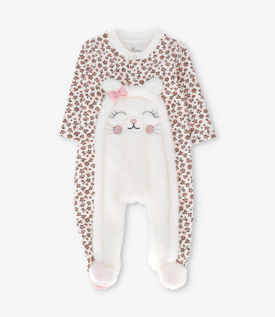 Enterito recién nacida diseño animal print rosado Limonada-0