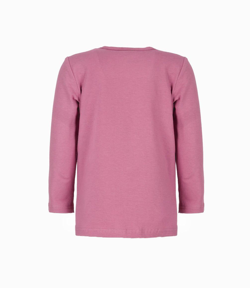 Polera niña con diseño burdeo Limonada-1