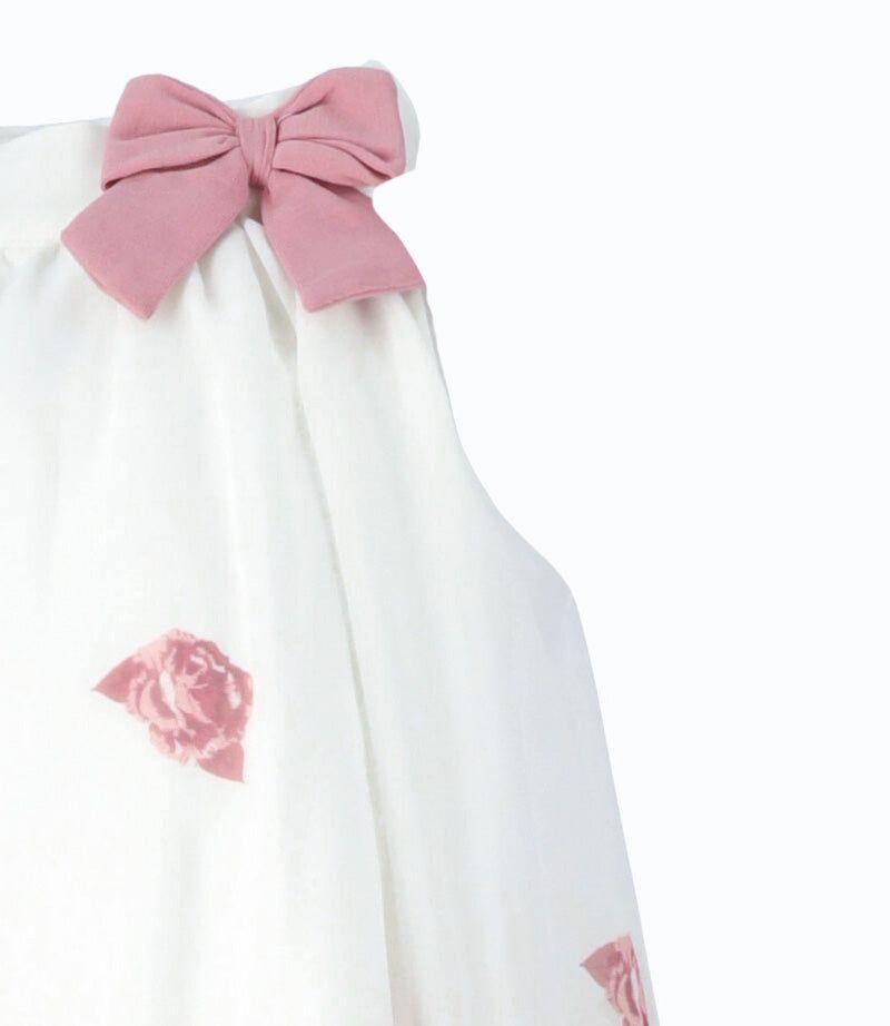 Conjunto niña con flores palo rosa Limonada-3