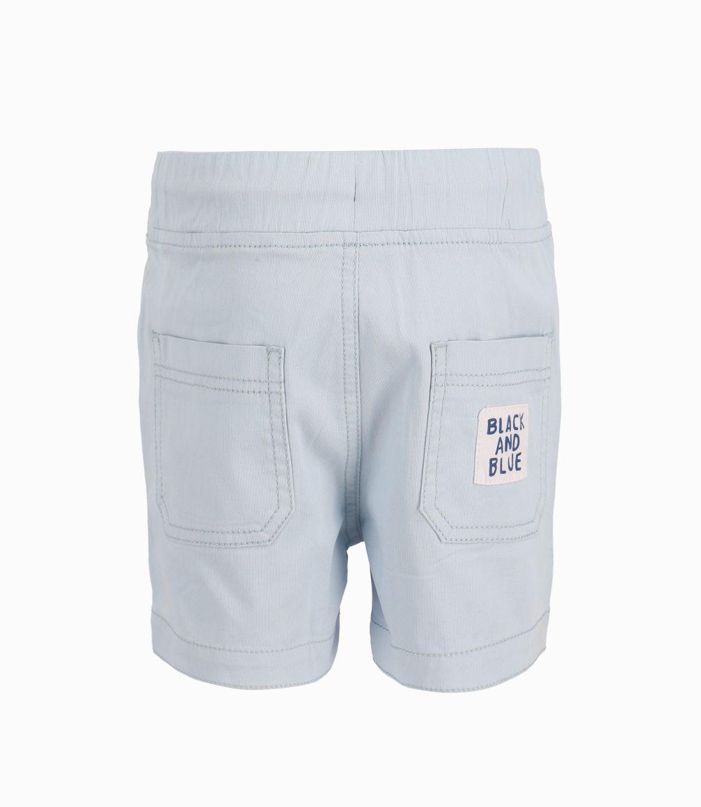 Bermuda Con Cordones Ajustables Niño Celeste Black and Blue-2