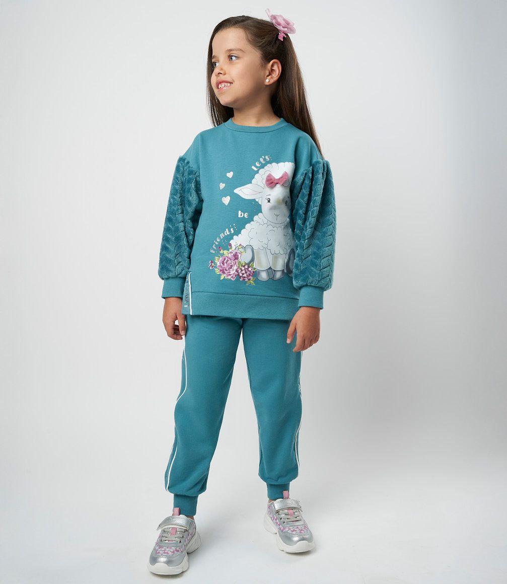 Buzo niña jogger petróleo Limonada-0